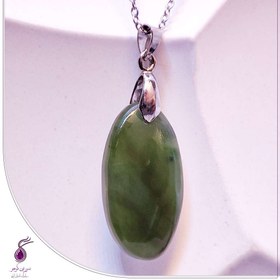 تصویر آویز سنگ یشم سبز کد N82 