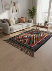 تصویر گلیم دستبافت دو متری کد 5023 