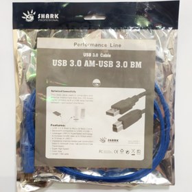 تصویر کابل پرینتر 1.5 متری USB3.0 برند SHARK USB 3.0 Printer Cable 1.5m