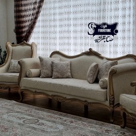 تصویر مبل نئوکلاسیک مدل ورسای قابل سفارش با چستر کلاسیک 