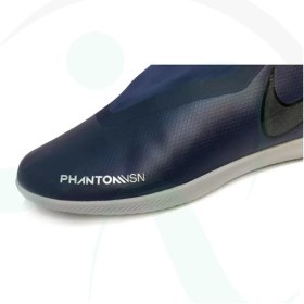 تصویر کفش فوتسال ساقدار نایک فانتوم طرح اصلی آبی Nike Zoom Phantom VNM Pro IC Blue 