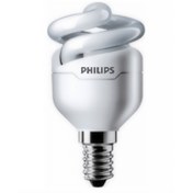 تصویر لامپ کم مصرف 5 وات شمعی تورنادو T2 فیلیپس 