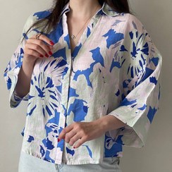 تصویر شومیز هاوایی سایز ۴۲ زرد 