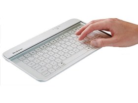خرید و قیمت کیبورد بی سیم شیشه ای شفاف Brookstone Transparent Wireless ...