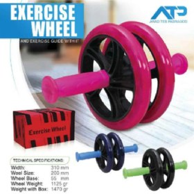 تصویر چرخ شکم دوبل ژله ای EXERCISE WHEEL 