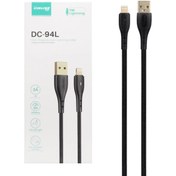 تصویر کابل تبدیل USB به لایتنینگ دینلاین مدل DC-94L طول 1 متر - مشکی Dinline DC-94L Type-A to Lightning 1m