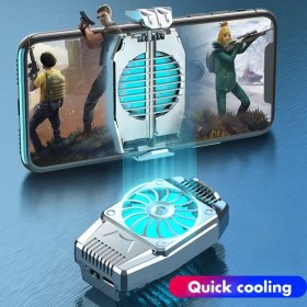 تصویر خنک کننده گوشی موبایل مدل H15 plus - خاکستری 