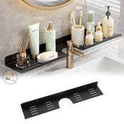 تصویر شلف فلزی دیواری پشت شیرآلات کد zb5 قابل استفاده در ظرفشویی و سرویس بهداشتی