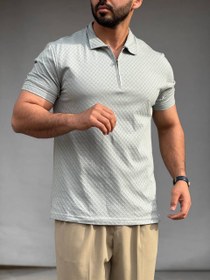 تصویر پولوشرت نیم زیپ zara 