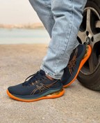 تصویر کتونی آسیکس ژل کینسی مکس سورمه ای / نارنجی - 42 Asics GEL-KINSEI MAX