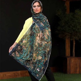 تصویر شال نخی زنانه طرح عشق ا Women's cotton shawl Eshgh design Women's cotton shawl Eshgh design