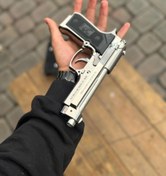 تصویر فندک طرح کلت برتا فلزی مدل 9mm 