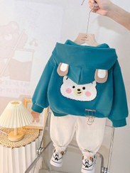 تصویر هودی شلوار پشت تدی وارداتی 