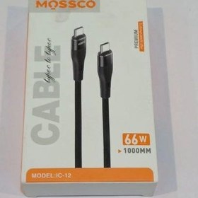 تصویر کابل دوسر تایپسی برند مسکو 66وات type-c 66w berand mossco