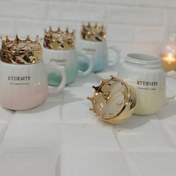 تصویر ماگ تاج دار درب آینه ای 