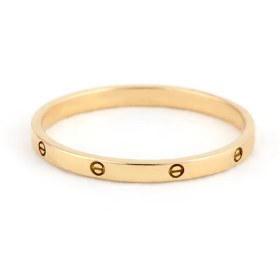 تصویر انگشتر کارتیه لاو باریک 