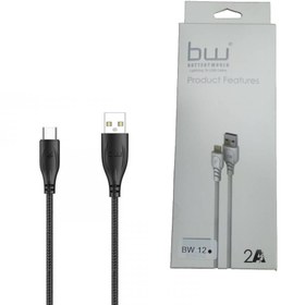 تصویر کابل فست شارژ Type-C برند BW مدل bw.12 Type-C fast charging cable, brand BW, model bw.12