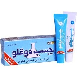 تصویر چسب دوقلو شفاف غفاری وزن 14 گرم Ghafari transparent twin glue weight 14 grams