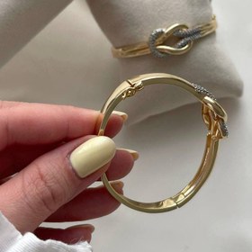 تصویر دستبند فرد طرح طلا 