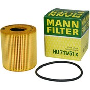 تصویر فیلتر روغن پژو 206 (پایه کوتاه) برند مان MANN peugeot 206 MANN Oil Filter