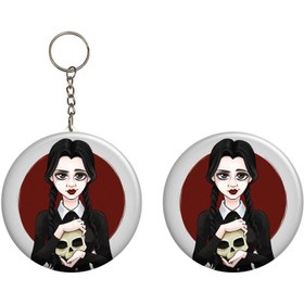 تصویر پیکسل ابیگل طرح سریال ونزدی جنا اورتگا Wednesday کد 010 به همراه جاکلیدی 