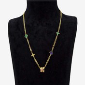 تصویر گردنبند زنانه استیل برندLV 