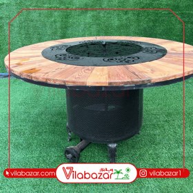 تصویر آتشدان گازی ویژه گرد 