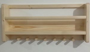 تصویر شلف اتاق کودک چوبی 