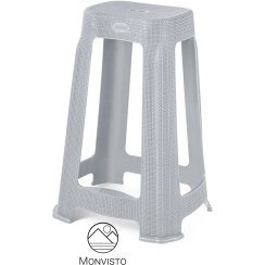 تصویر چهارپایه پلاستیکی حصیری مدل بلند 