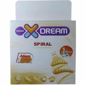 تصویر کاندوم فضایی X DREAM مدل چرخشی Spiral ا X-Dream Space Condom Spiral Rotating Model X-Dream Space Condom Spiral Rotating Model