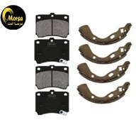 تصویر لنت ترمز جلو و عقب پراید برند مرسا 