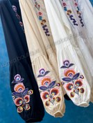 تصویر شومیز گلدوزی ترک طرح پینکی 