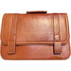 تصویر کیف اداری کلاسیک چرم قفل مخفی مشکی 