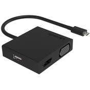 تصویر هاب تایپ‌سی با 3 پورت لنوو Lenovo HUB Type C Multi USB3.0 HUB to HDMI XL0807-H *محصول نو هست ولی به دلیل پارگی کارتون بسته بندی فاقد کارتون می باشد* 