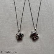 تصویر گردنبند لاکت ستاره جواهری 