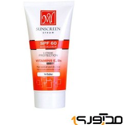 تصویر کرم ضد آفتاب مای بی رنگ ( سفید ) حاوی ویتامین مناسب پوست های خشک و معمولیSPF60 My Sunscreen whtie vitamins for Normal to Dry skin SPF60