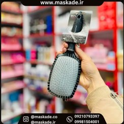 تصویر برس مو بیول دندانه فلزی مربعی 