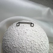 تصویر پیرسینگ سارفیس تیتانیوم نگین کریستال کد 806 