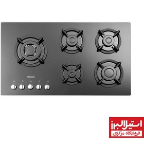 تصویر گاز استیل البرز مدل  G-5957i شیشه ای Steel Alborz Plate Gas Stove G5957i  Model