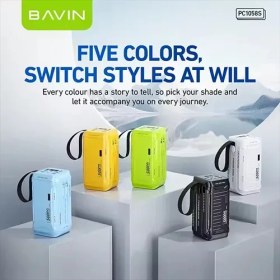 تصویر پاوربانک 50000 باوین Bavin PC1058S توان 22.5 وات 