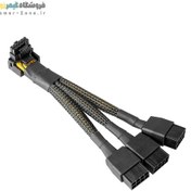 تصویر کابل 90 درجه برق کارت گرافیک 3x8Pin به 16Pin مدل 12VHPWR 