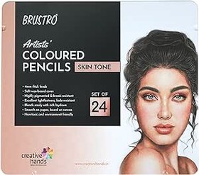 تصویر مجموعه 24 تایی مداد رنگی BRUSTRO Artists Skin Tone (در جعبه حلبی ظریف) - ارسال 20 روز کاری BRUSTRO Artists' Coloured Pencils Skin Tone Set of 24 (in elegant tin box)