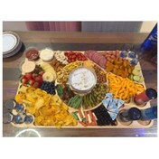 تصویر سینی مزه چوبی سینی مزه خوری سرو مزه خوری چوبی مستطیل بزرگ سایز 74در48 