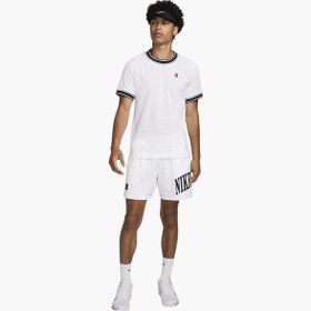 تصویر تی شرت تنیس مردانه نایک Nike Court Heritage T-Shirt - سفید 