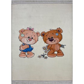 تصویر فرش کودک اختصاصی خرس عروسکی 