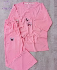 تصویر ست تیشرت شلوار لانگ پروانه 