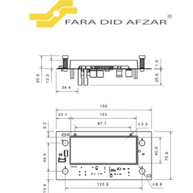 تصویر تایمر لمسی اجاق مبله AG-TC-400 