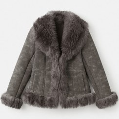 تصویر جاکت مانگو با ظاهر مشابه چرم مصنوعی - کوتاه - MANGO - اورجینال- 1018978699 