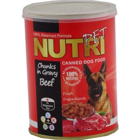 تصویر کنسرو مناسب سگ با طعم گوشت گاو برند نوتری پت ا Nutri Pet Can With Beef Taste For All Dogs Nutri Pet Can With Beef Taste For All Dogs