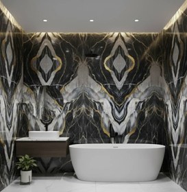 تصویر ماربل شیت مشکی سنگ 